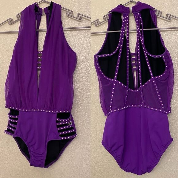 Purple Kids Dance Costume - Picture 1 of 11
